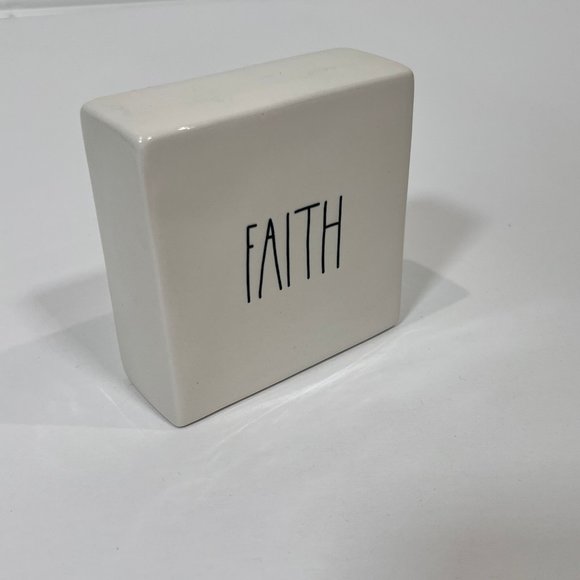 Rae Dunn Artisan Collection Table/Desk Top "Faith" Home Decor - Picture 2 of 5